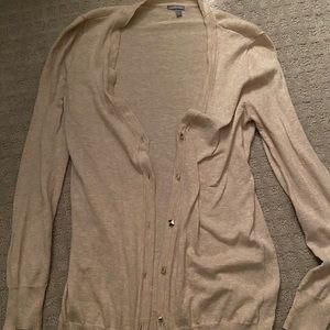 Beige and gold cardigan